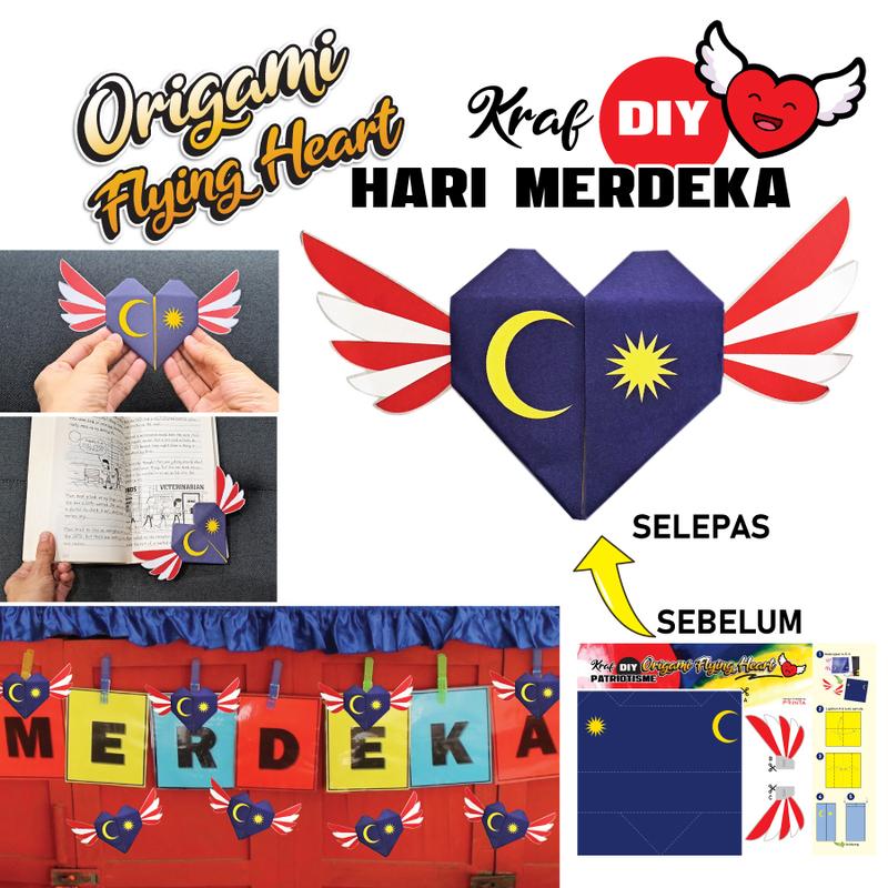 Kraf Hari Merdeka Hari Malaysia Craft Patriotisme Origami Flying ...