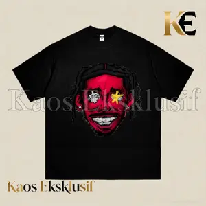 Kaos Pria Wanita Motif Unik Depan-Belakang Anti Lekang 220gr Bahan Katun｜Nyaman Dipakai & Siap COD