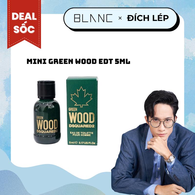 ĐỘC QUYỀN KOC LÉP KID Nước Hoa Dạng Chấm MINI 5ml Dsquared2 GREEN WOOD POUR HOMME EDT Nam Perfume Cosmetic