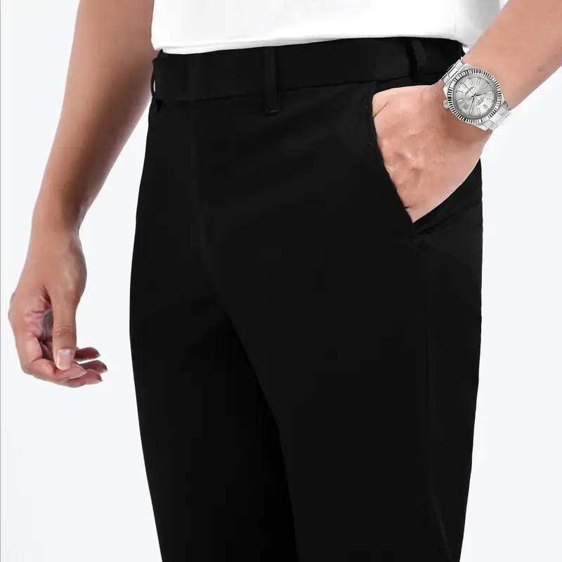HEYMALE FINEST CORD REGULAR PANTS CELANA PANJANG PRIA JET BLACK 3