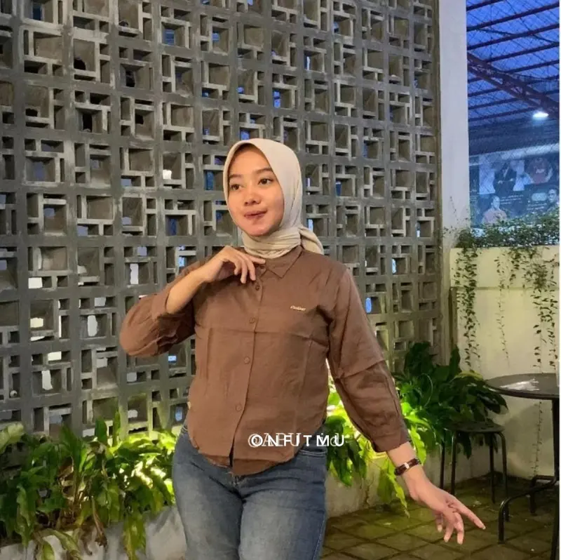 KEMEJA CROP RAYON TWIL PREMIUM 7
