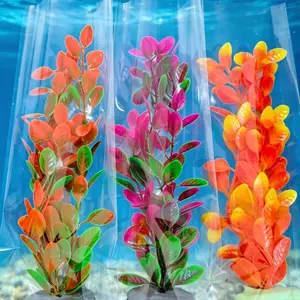 Hiasan aquarium pelastik vina rimbun tinggi 25cm