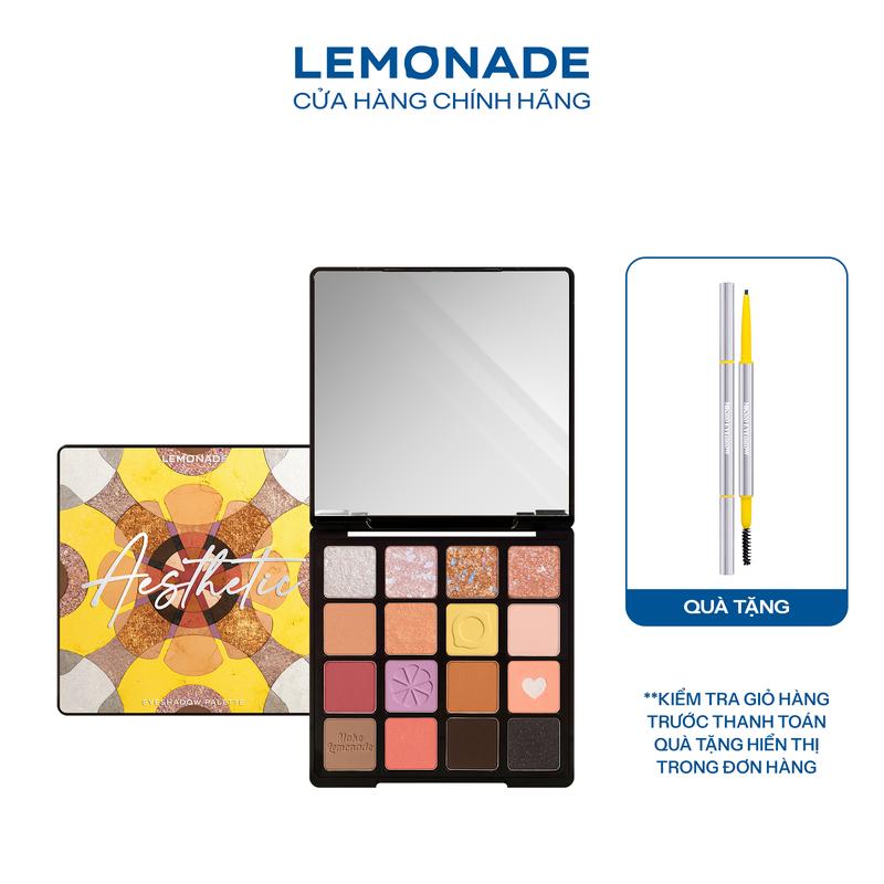 [MUA 1 TẶNG 1] MUA 01 Bảng Phấn Mắt Lemonade Aesthetic Eyeshadow Palette Version 2 20.8g TẶNG 01 Chì kẻ mày siêu mảnh lâu trôi Lemonade Micro Eyebrow 0,1g
