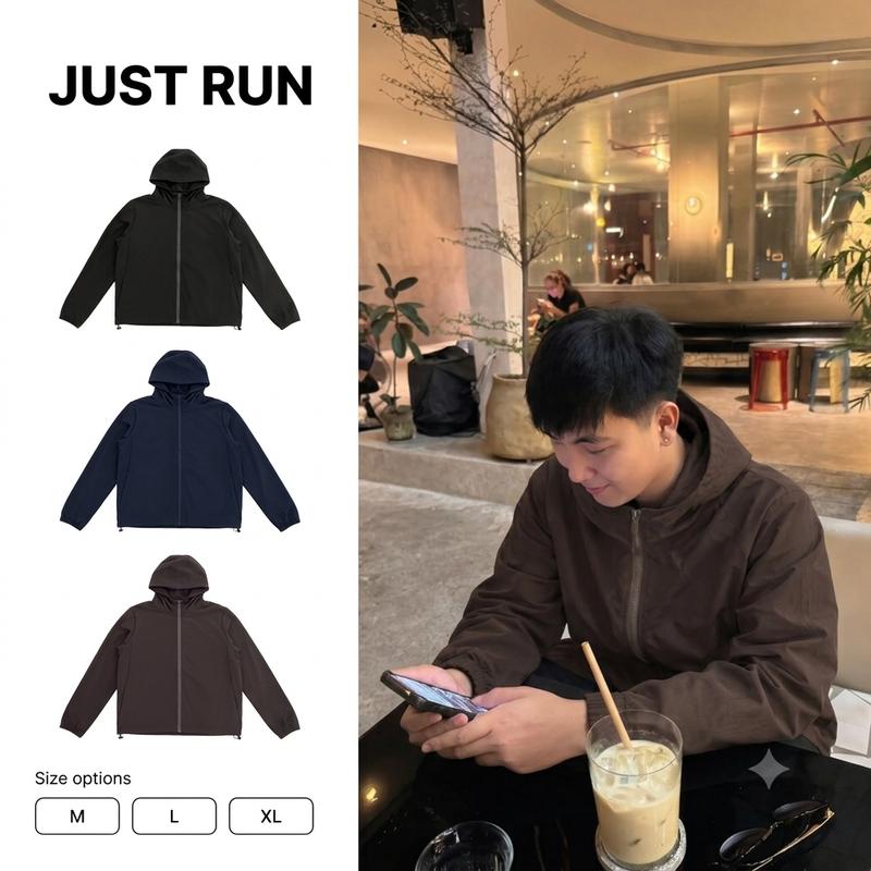 (UNISEX 50KG-95KG) Áo Khoác Gió, Chống Nắng Nam Nữ 1 Lớp