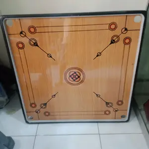 Papan karambol ukuran 80cmx80cm bonus coin+kristal Board
