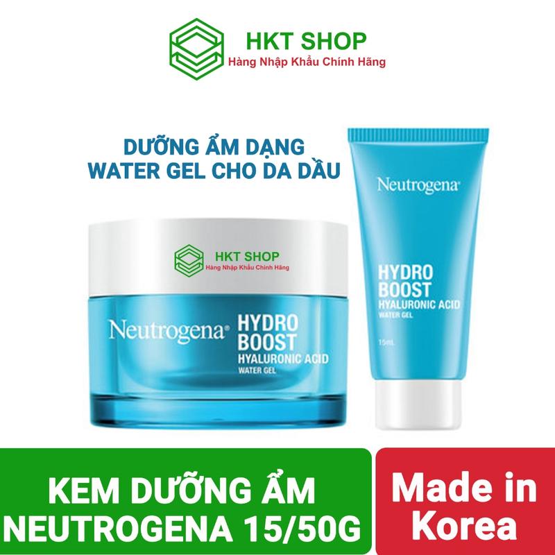 Neutrogena Kem Dưỡng Ẩm Cấp Nước Hydro Boost Water Gel 15/50g Dạng Gel Cho Da Dầu Made in Korea