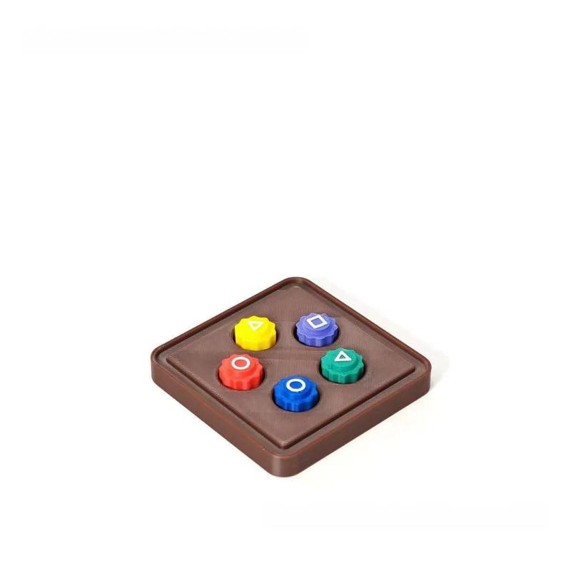 Squid Game-Inspired Korean Folk Game Set | TraditionalGames Collection: Jebi Kicks, Gong-gi, Biseokchigi, Paeng-y,DDAKJl | Fun for Family & Travel, Stone Catching GameJack Stone Pebbles Set, Prited-gonggi figurine, Squidgame-inspired, Ebi kick 6