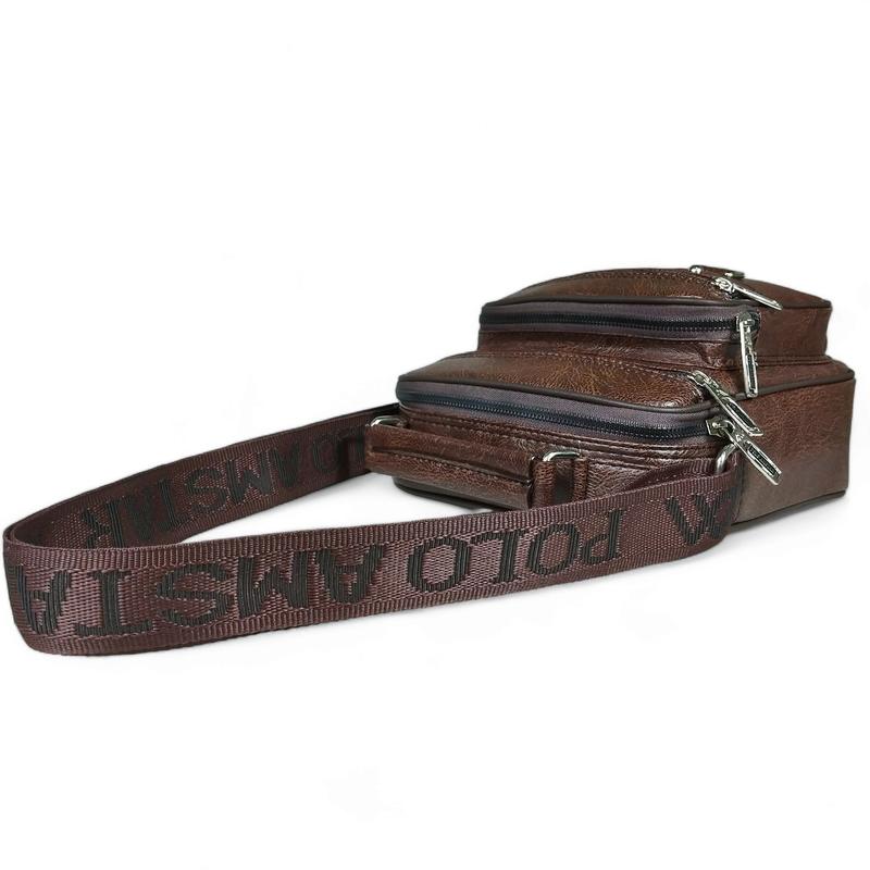 Polo Amstar Tas Selempang Slingbag Crossbag Pria Kulit Oscar Premium Sudah Anti Air Cowok 7
