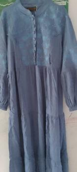 Product Review of Gamis Slavina Bordir Busui Kancing Muslim Wanita Simple Elegant Mayung Twill Nyaman Rempel Cantik from D**s 2