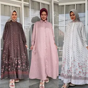 ANSARA DRESS MAXMARA DIGITAL/ DRESS WANITA PREMIUM MONOGRAM