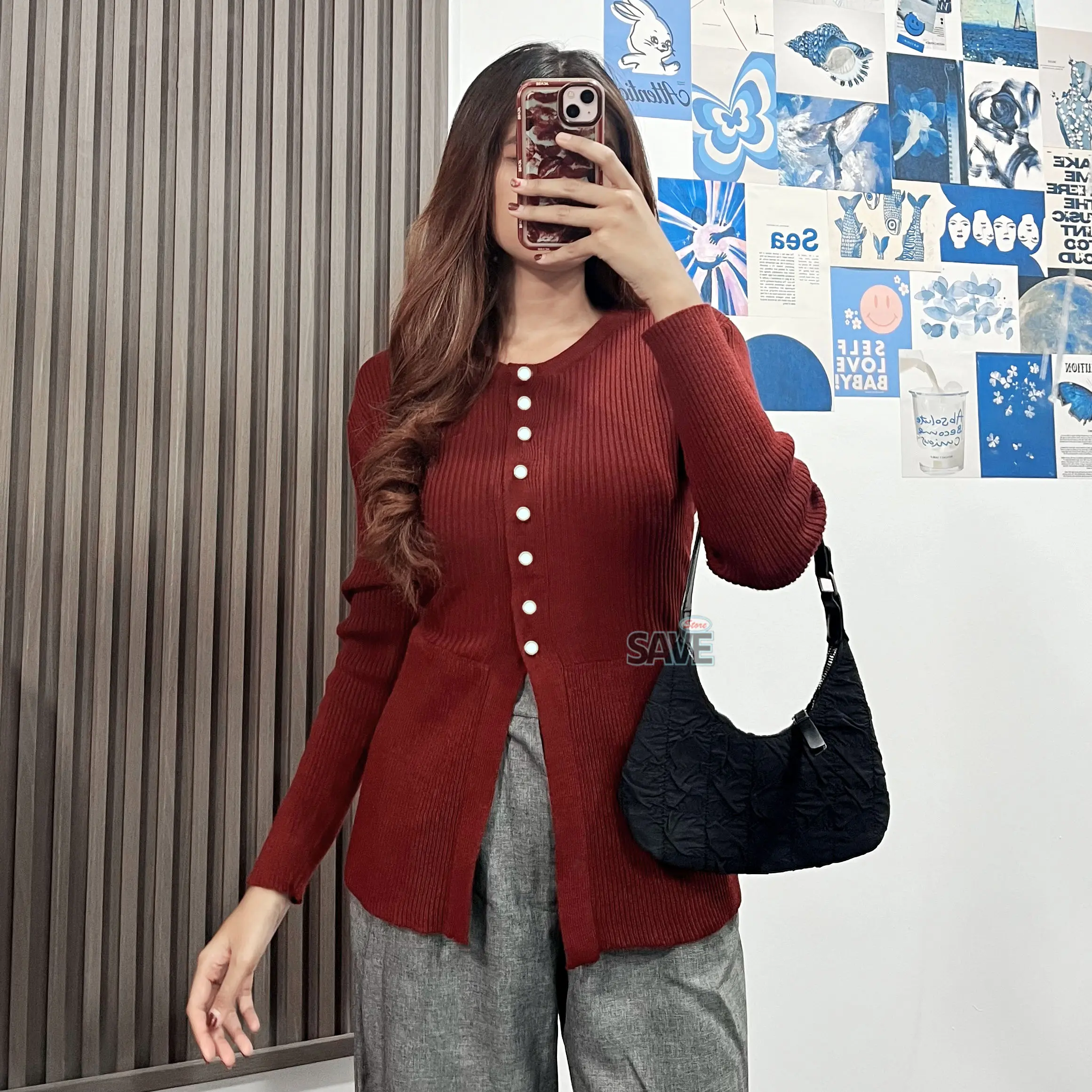 Marissa Blouse Knit - Atasan Rajut Wanita