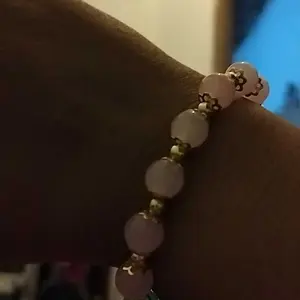 MALL Gelang Giok Keberuntungan Kacang & Kesejahteraan Kristal Gaya China retro Serbaguna Wanita GLG01