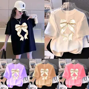 Kaos OVERSIZE Anak Usia 3-14 Tahun / Pakaian Anak Perempuan / Baju Kaos Anak cewek / Kaos Anak Tanggung