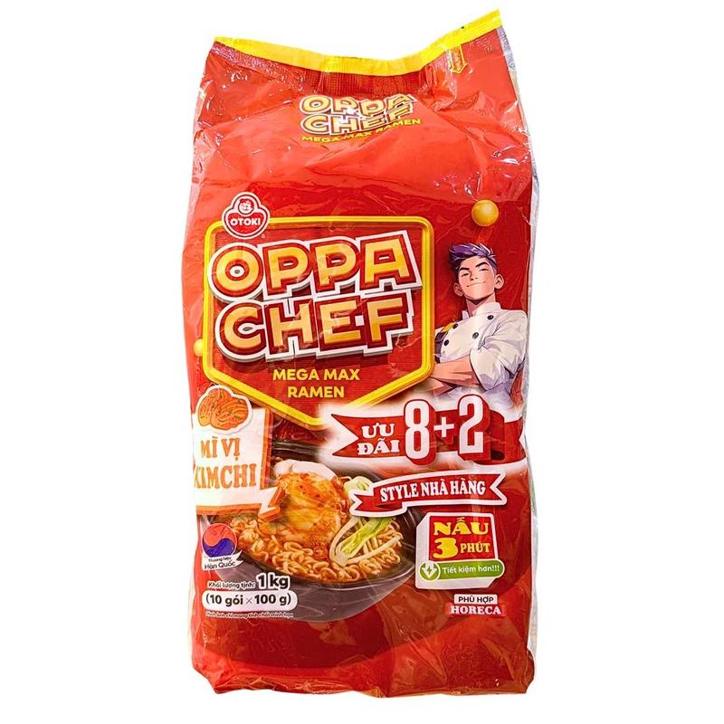 Mì Vị Kimchi Oppa Chef 100g Lốc (8+2)