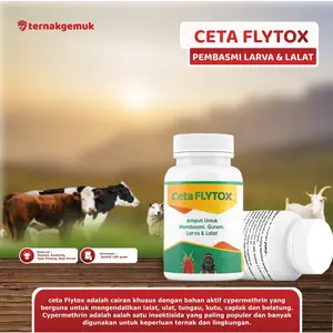 OBAT LALAT SAPI KAMBING PALING AMPUH - CETA FLYTOX - PEMBASMI NYAMUK LALAT LARVA UNTUK KANDANG TERNAK
