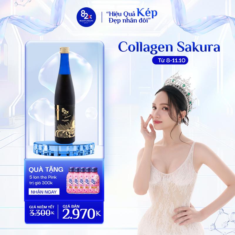 31.10.2025 Nước Uống 82X Collagen Sakura Phiên Bản Cao Cấp, Trẻ Hóa Toàn Diện, Ngăn Ngừa Lão Hóa Da 500ml/Chai