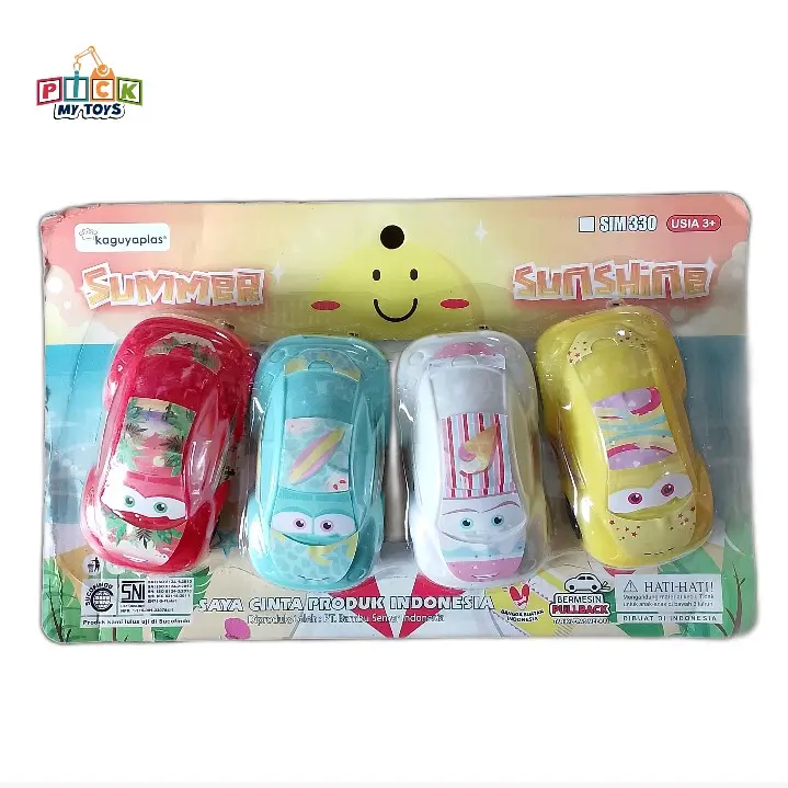 MAINAN MOBIL SEDAN 4PC PULLBACK