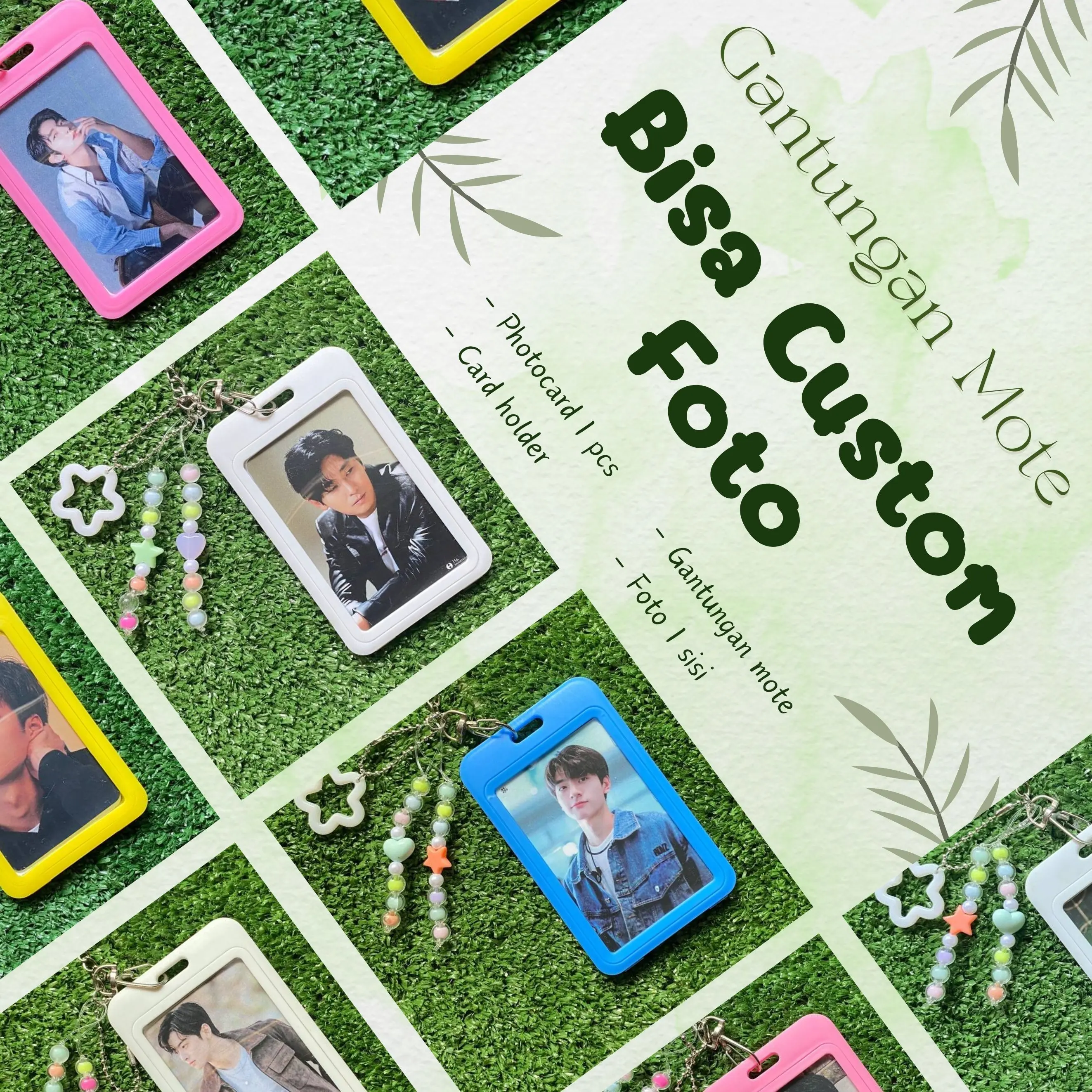 BISA CUSTOM FOTO!! GANTUNGAN KUNCI MOTE