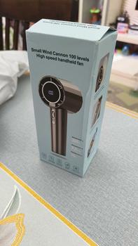 Product Review of NEW 199/150 High Speed Handheld Fan Strong Wind Gear With Adjustable Speeds LED Display Battery Portable Quiet Mini Fan Portable USB Mini Fan kipas from z**e l** 0