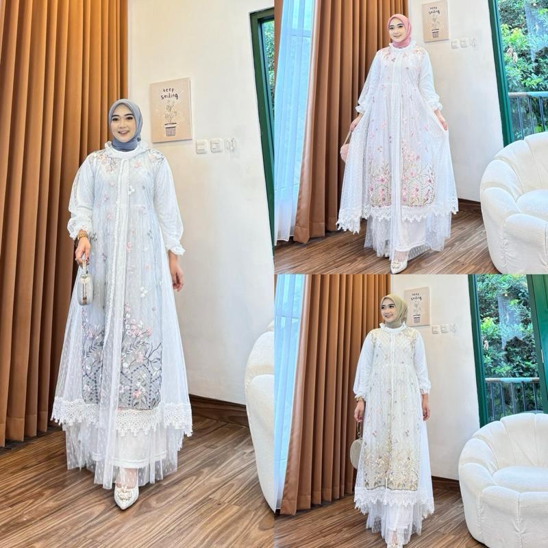 Windi Dress Outer Brukat Gamis 1