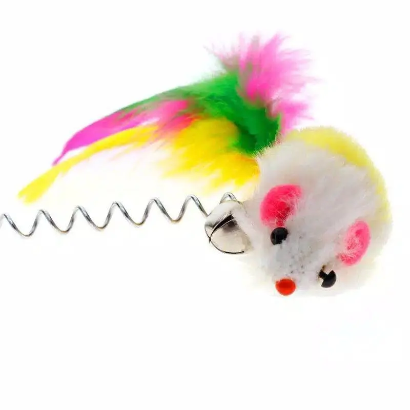 MAINAN KUCING SPRING CAT TIKUS BULU PLASTIK CAT TOYS CATTOY 2