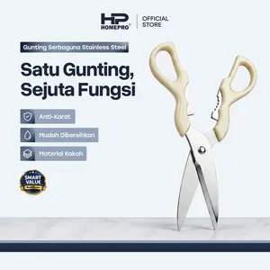 HomePro - Gunting Serbaguna Stainless Steel - Gunting Dapur Anti Karat