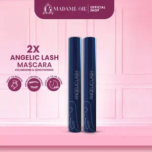 【BUNDLE 2 PCS】Madame Gie Angelic Lash Mascara - Mascara Waterproof Black Kosmetik Maskara Menebalkan Mempercantik Lasting