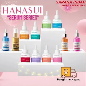 [BPOM] SERUM HANASUI VIt C Collagen Whitening Oil Control Anti Acne Original BPOM Pink Orange Emas / Barrier / Bakuchiol / Bright Expert / Power Peeling / Mini Pore wajah hitam niacinamide