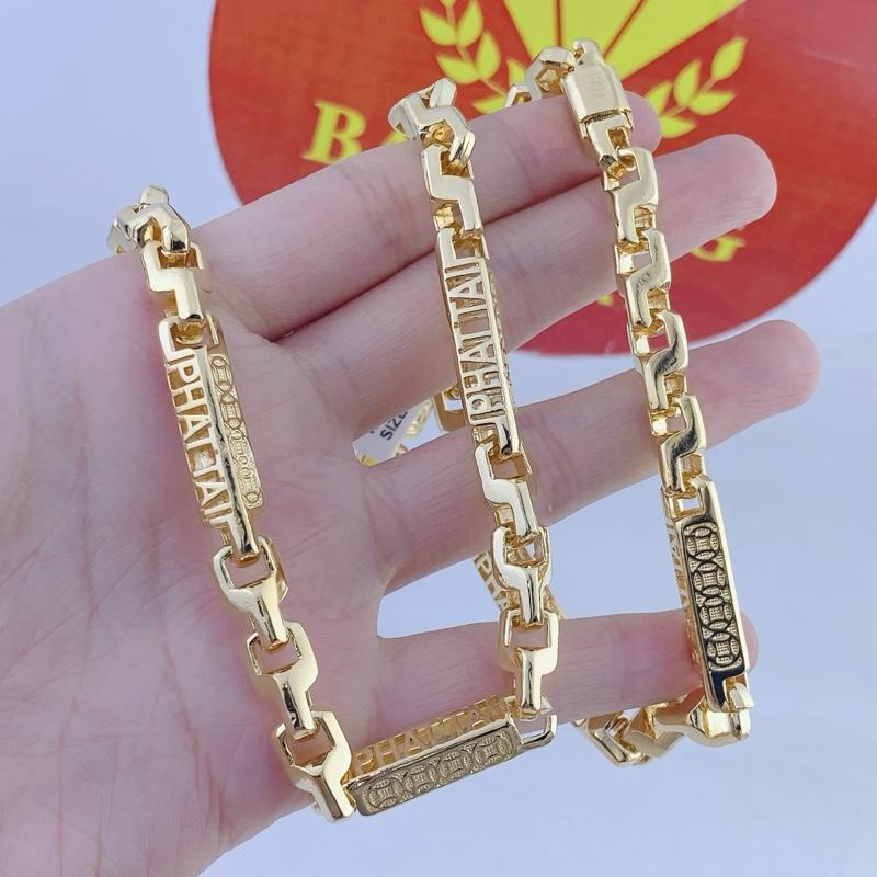 Dây chuyền nam chữ công phát tài khoá hộp có ký hiệu