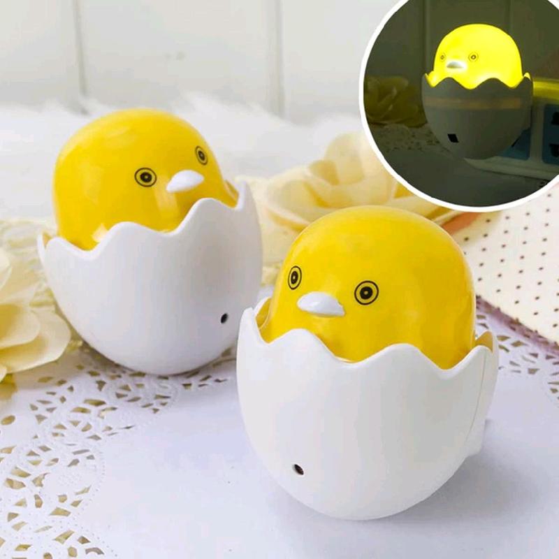 Lampu Tidur LED Ayam Sensor Cahaya Night Light Warm White 5W - GY01 - Yellow Lampu Kamar Kuning saklar 0