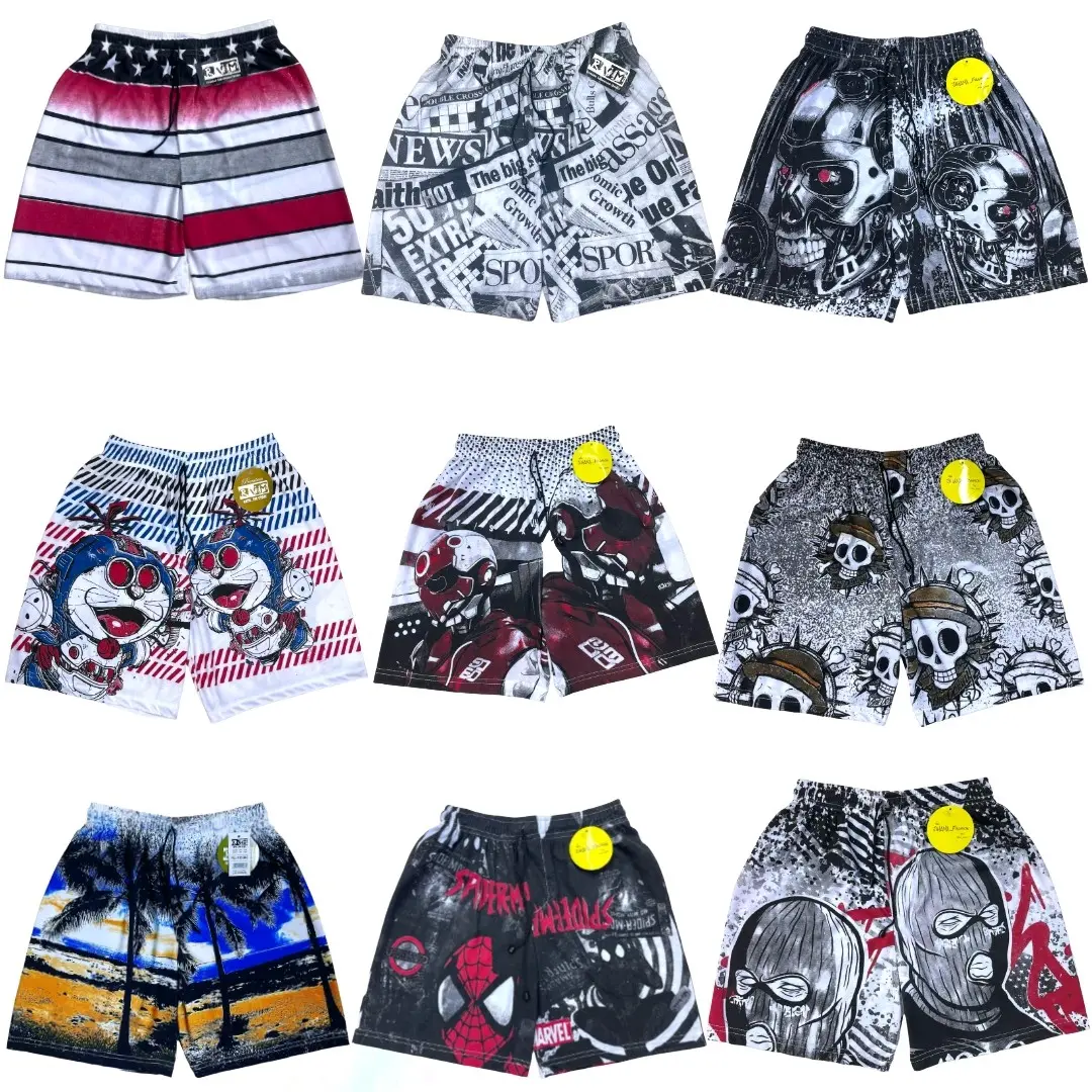 Paket 5pcs | Celana pendek pria | short pants | celana boxer | celana dewasa santai unisex | smukDclothes Surfing Distro Motif Kolor polos