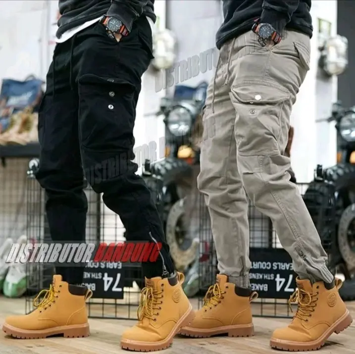 Celana cargo panjang I Jogger Button zipp Polos I celana cargo original I celana cargo terbaru I celana cargo termurah Pria Dewasa