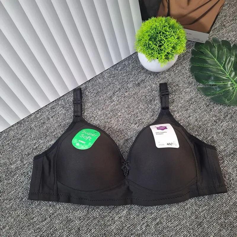 Sorex 17239 Bh Tanpa Kawat Cup Besar Setara B-C Super Soft Basic Bra Wanita Busa Tipis 1