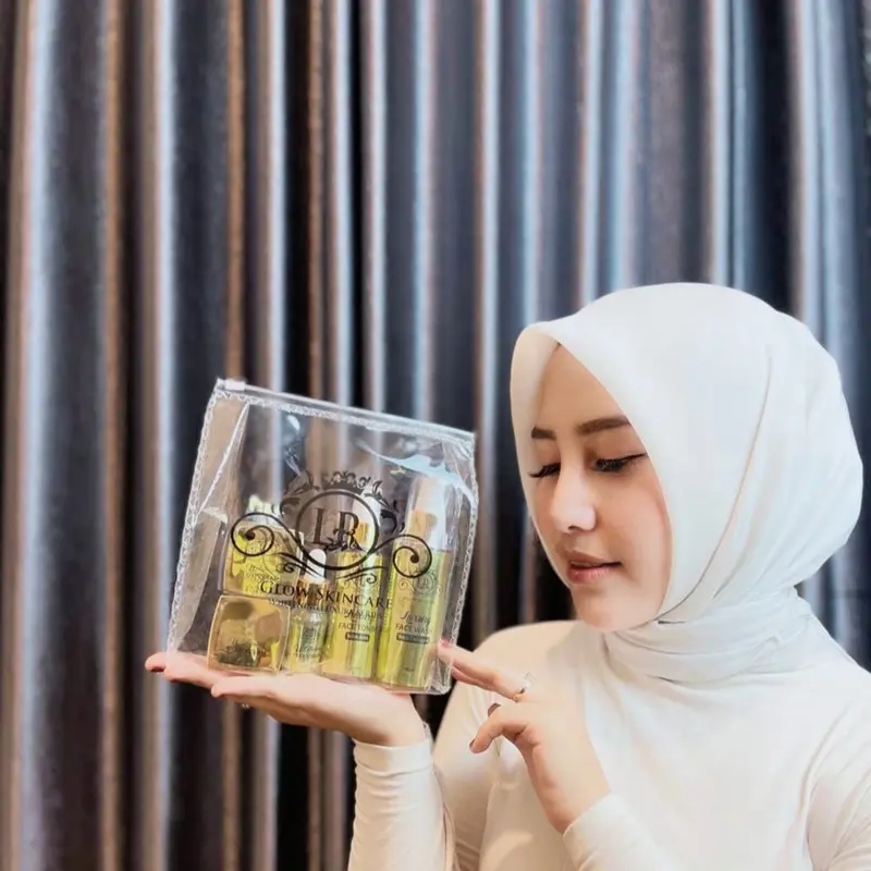Whitening lr glow skincare Memudarkan Memutihkan Mencerahkan Mengencangkan Laki-Laki Perempuan Pencuci Wajah Hitam Pencerah Muka Facial 1