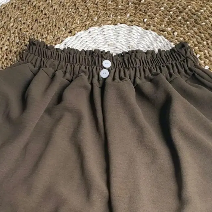 Celana Kulot Crinkle Airflow Premium Panjang Wanita Terbaru Kancing 2