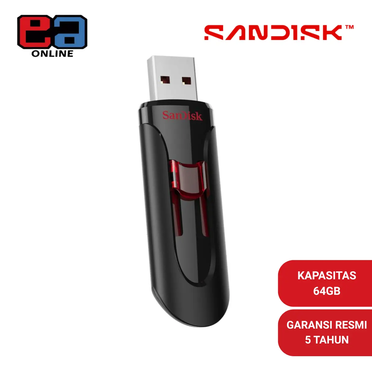 SANDISK Flashdisk USB 3.0 Cruzer Glide CZ600 - 64GB