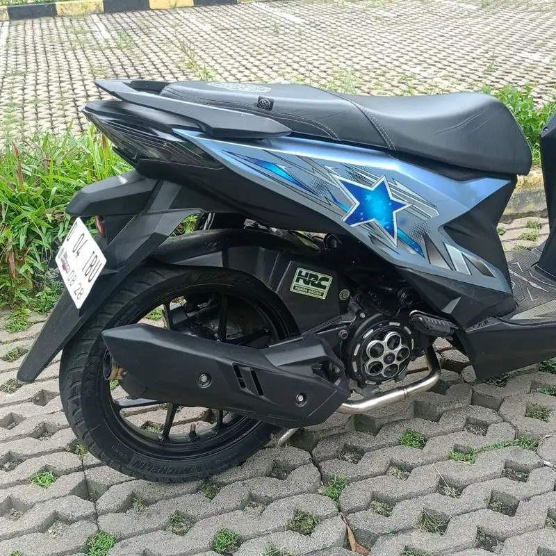 Knalpot Shijiro original EVOX PROJECT tipe standar Racing all matic Beat vario Mio fino xride fazzio filano Dudukan Karbu Vario Kzr 7