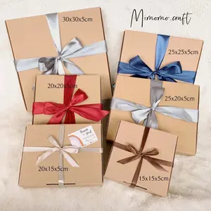 Kotak kado Polos || Free Pita warna random || Kotak Kado estetik premium AESTHETIC
