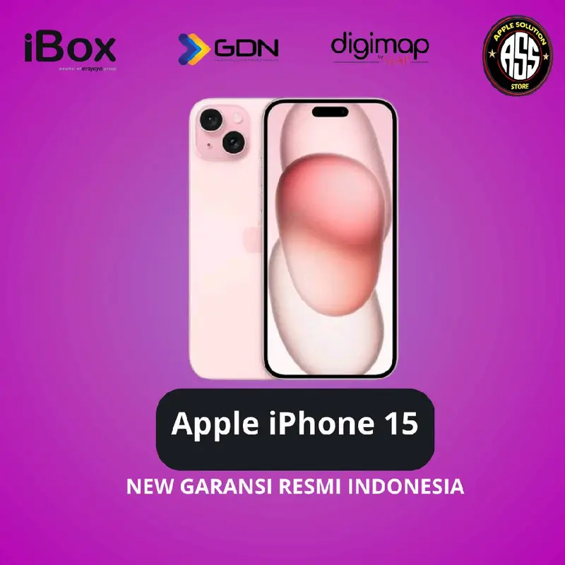[ IRVAN GALIH X ASS ] Apple iPhone 15 128GB & 256GB NEW Garansi Resmi indonesia 1 Tahun 0