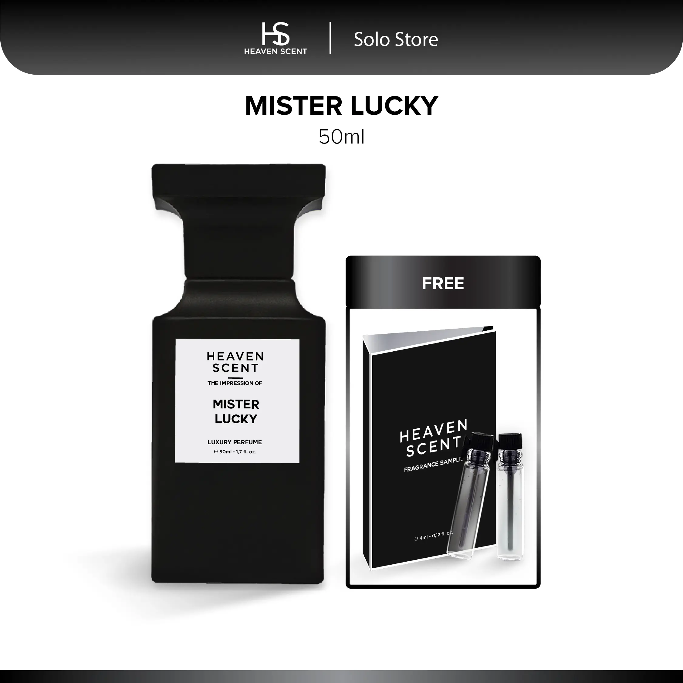 Heaven Scent Solo - Mister Lucky 50ml Parfum Pria