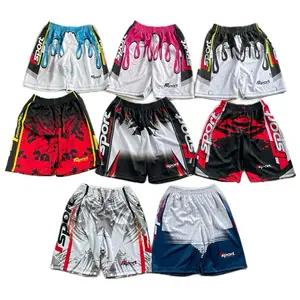 Celana Pendek Full printing Bahan Milano Premium Buat Joging Running Olahraga