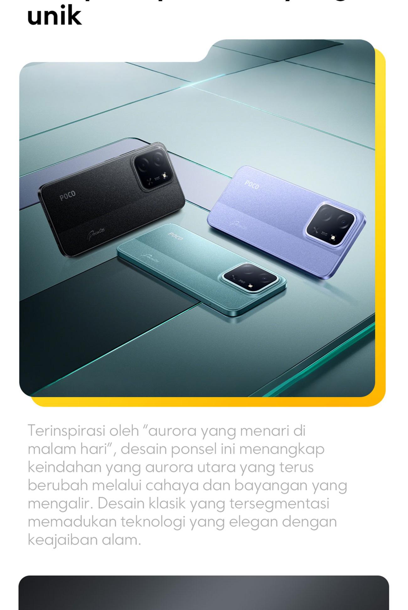 [Ibnu] POCO C85 (6/128 GB) (8/256 GB) Baterai besar 6000mAh dengan pengisian daya 33W | Ekspansi RAM hingga 16GB | Layar imersif 6.9" 120Hz | 50MP kamera ganda AI [Official Store]