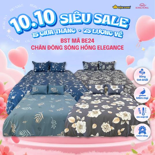BE24 - Chăn đông Sông Hồng Elegance 2024 Micro Fiber | Hàng chính hãng