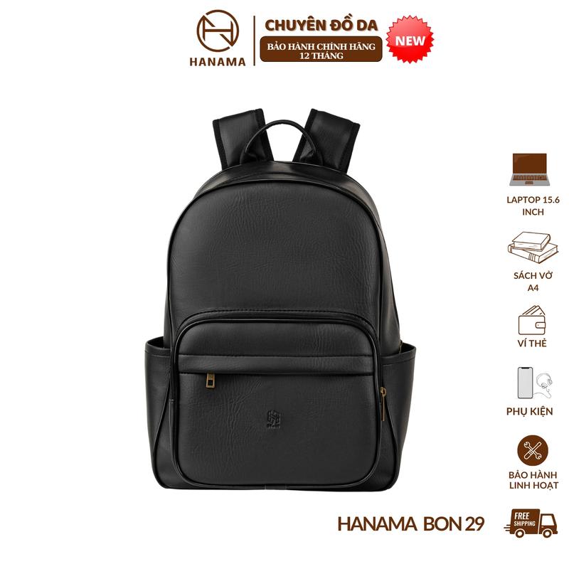 DAILY_HANAMA _Balo new Đi Học đeo Vai da cao cấp Bon 29 bản cao cấp chống sốc 5 mặt Backpack