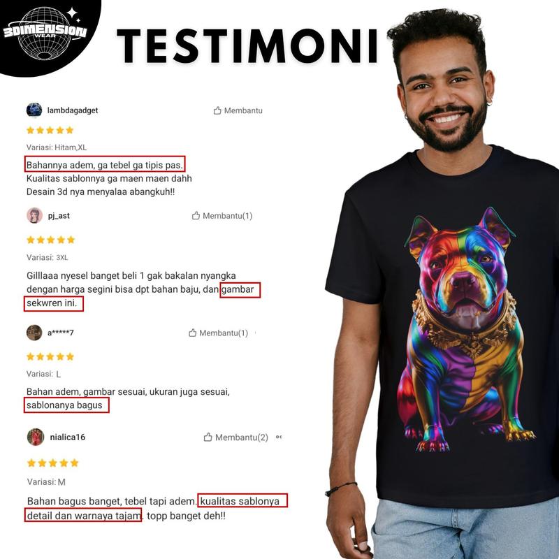 3DimensionWear T-Shirt 3D Abstract Art Cat - DT0037 5
