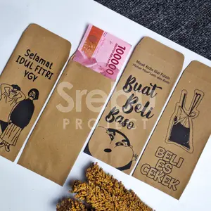 (Isi 10 Pcs) Amplop / Angpau THR Lebaran / Sedekah KARAKTER Kertas lucu