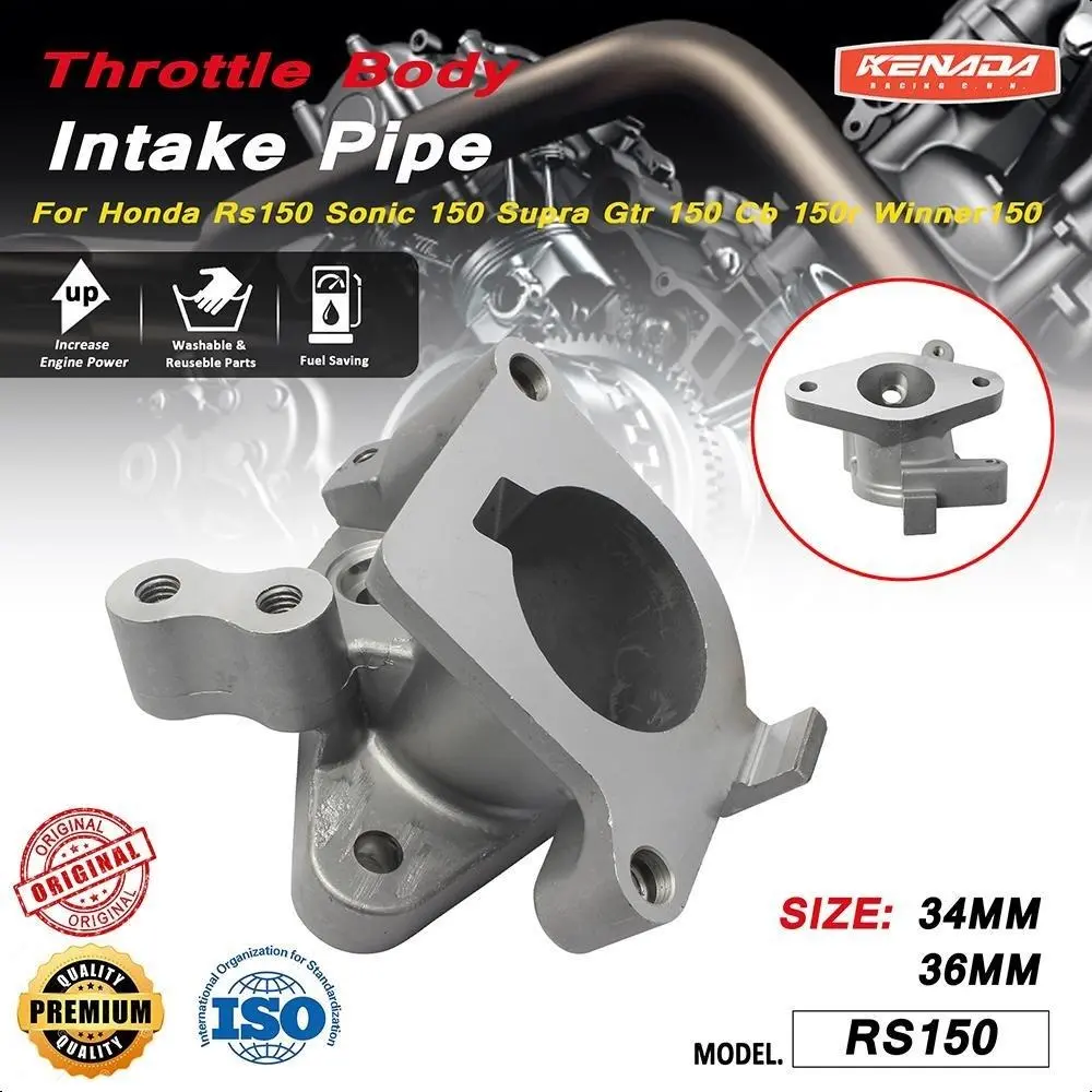 MANIFOLD INTAKE INTEK TB THROTTLE BODY DOWNDRAFT BISA RUBAHAN BEAT SCOOPY VARIO 125 150 PNP SONIC 150 R NEW SUPRA GTR 150 CB150 R NEW CBR150