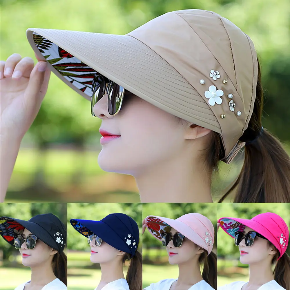 Mũ lưỡi Trai Mùa Hè, Có Thể Gập Lại, Rộng Vành, Dành Cho Phụ Nữ Và Phụ Nữ, Mũ Che Nắng, Mũ Thường Ngày Mũ Đi Biển