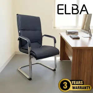 Elba 786 - Kursi Kantor Rapat Meeting Nyaman & Elegan - Busa Tebal Jok Oscar Premium Bahan Kulit Sintetis Premium Garansi 3 Tahun - Chairs, Besi
