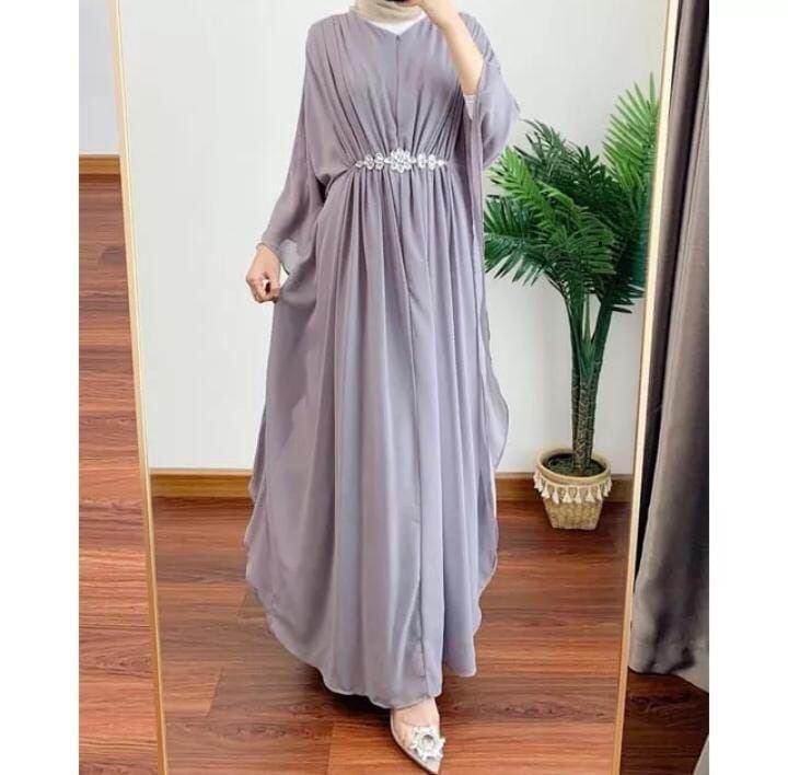 Shabira Kaftan Wanita Remaja Dewasa Terbaru 2024 Simple Elegan Hits Kekinian Super Mewah Ceruty Babydoll Muslim Lebaran Cantik 7